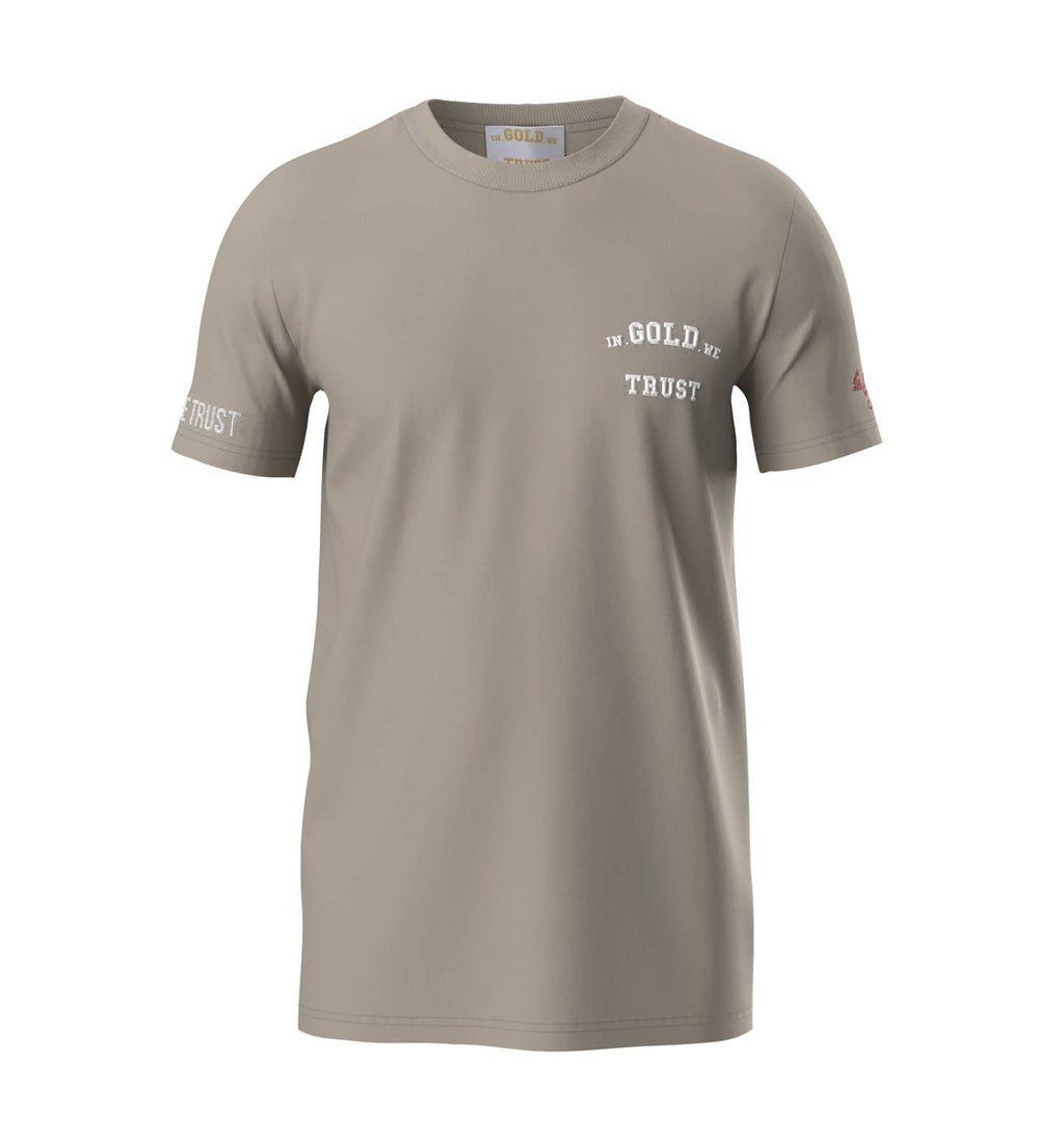 In Gold We Trust Pusha T-shirt Zand IGWTT-050