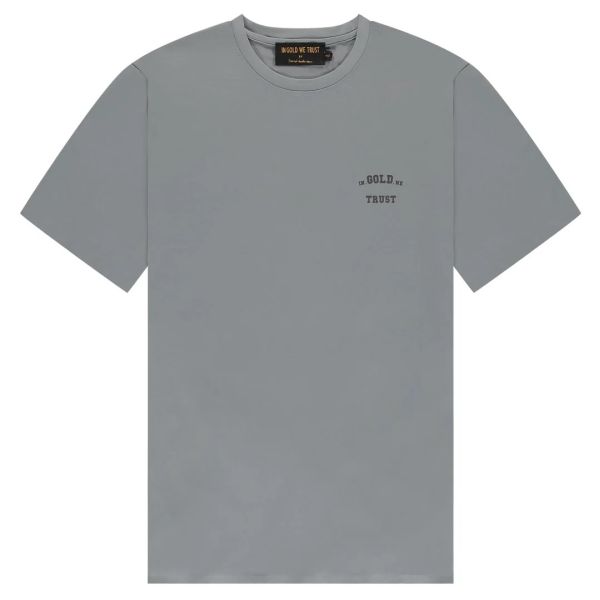 In Gold We Trust Sport T-shirt Grijs