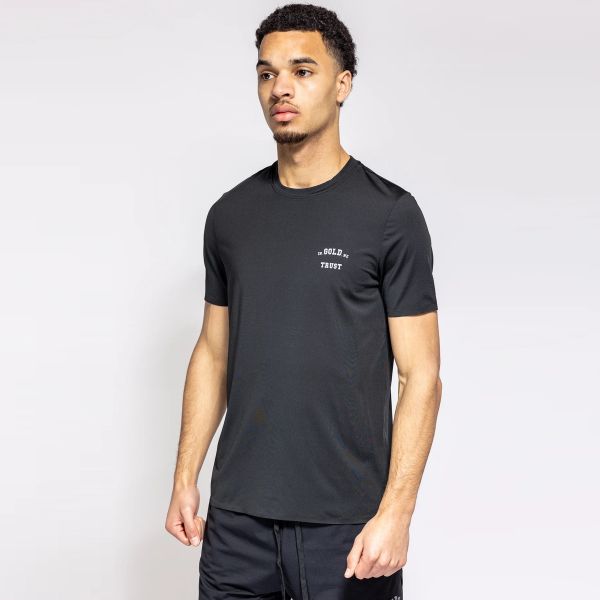 In Gold We Trust Sport T-shirt Zwart