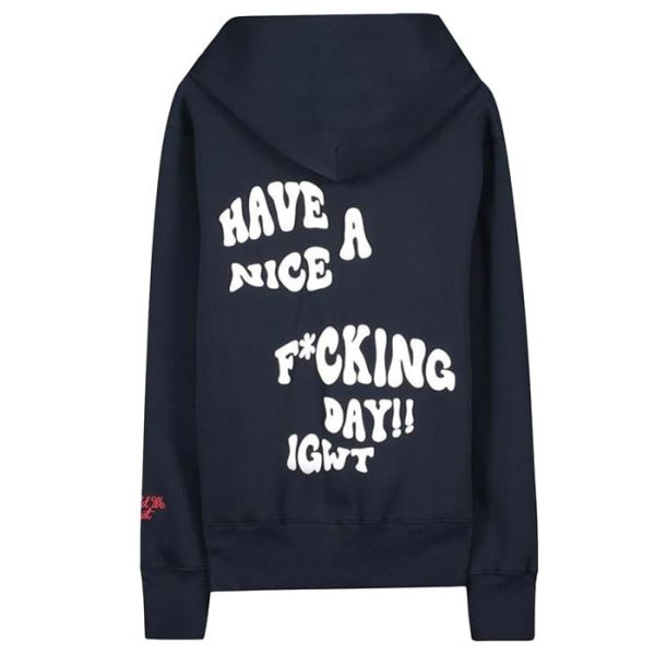 in gold we trust the cobain hoodie navy