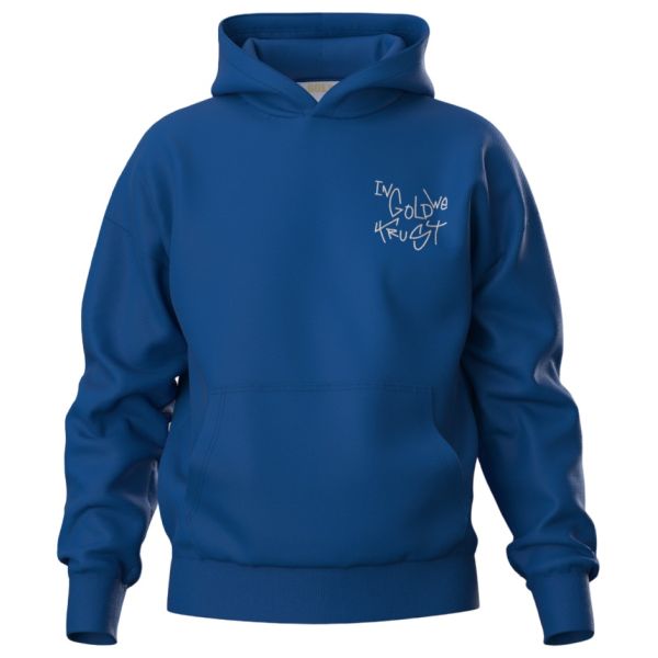In Gold We Trust The Dyrdek Hoodie Blauw