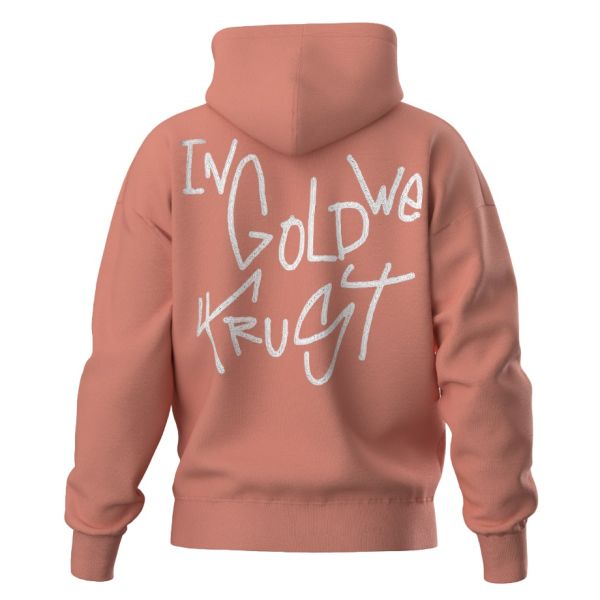In Gold We Trust The Dyrdek Hoodie Donker Peach