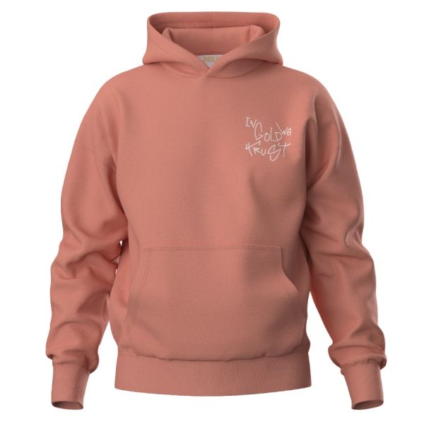 In Gold We Trust The Dyrdek Hoodie Donker Peach