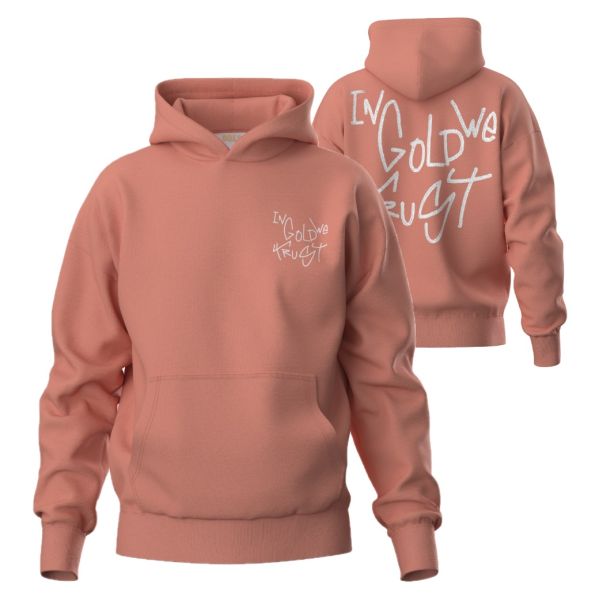 In Gold We Trust The Dyrdek Hoodie Donker Peach
