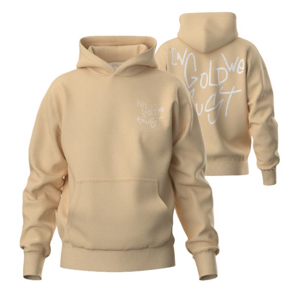 In Gold We Trust The Dyrdek Hoodie Licht Geel
