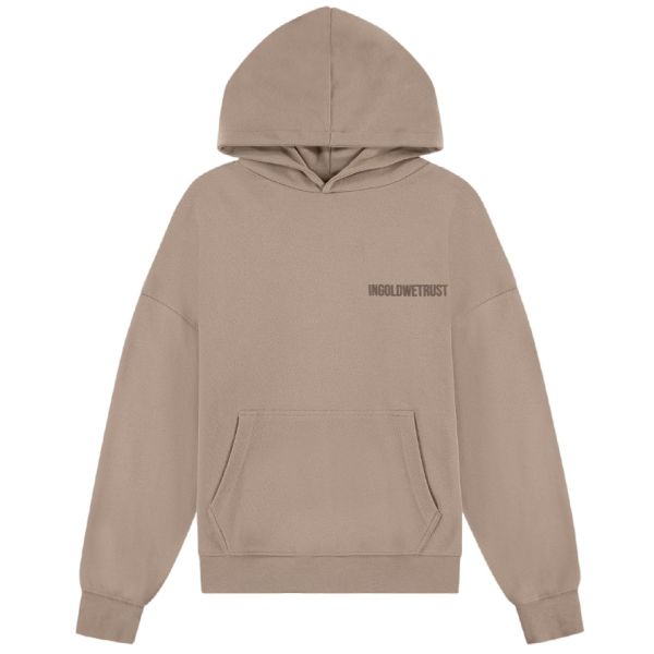 In Gold We Trust The Future Hoodie Beige