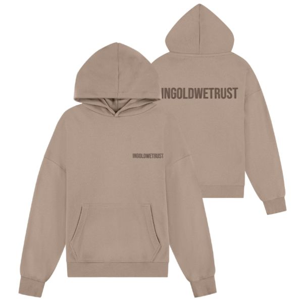 In Gold We Trust The Future Hoodie Beige