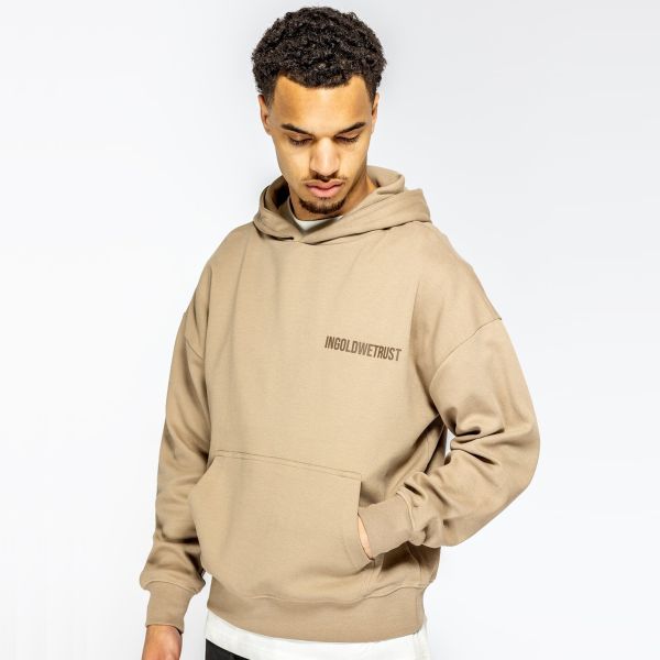 In Gold We Trust The Future Hoodie Beige