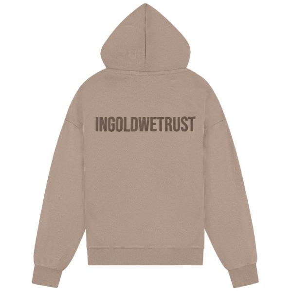 In Gold We Trust The Future Hoodie Beige