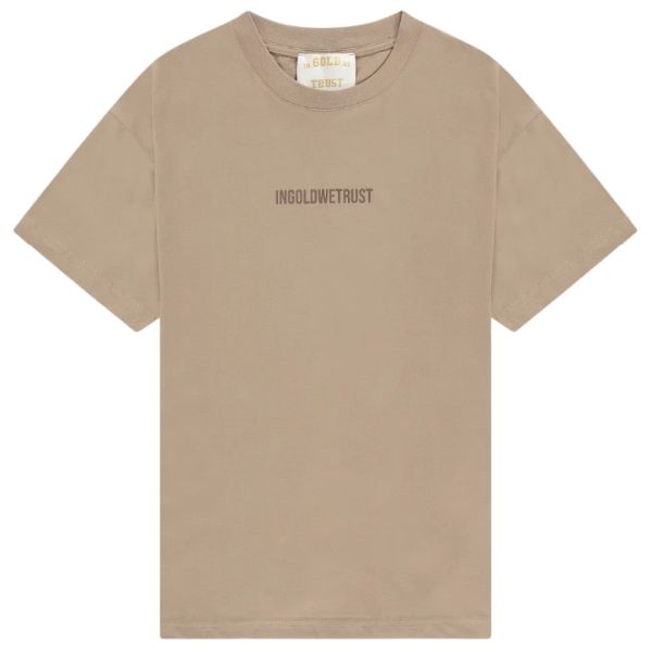 In Gold We Trust The Future T-shirt Beige