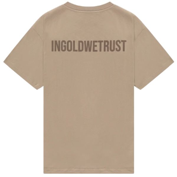 In Gold We Trust The Future T-shirt Beige