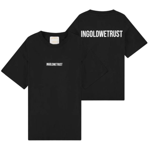 In Gold We Trust The Future T-shirt Zwart
