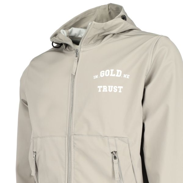 In Gold We Trust The Gift Softshell Jas Grijs