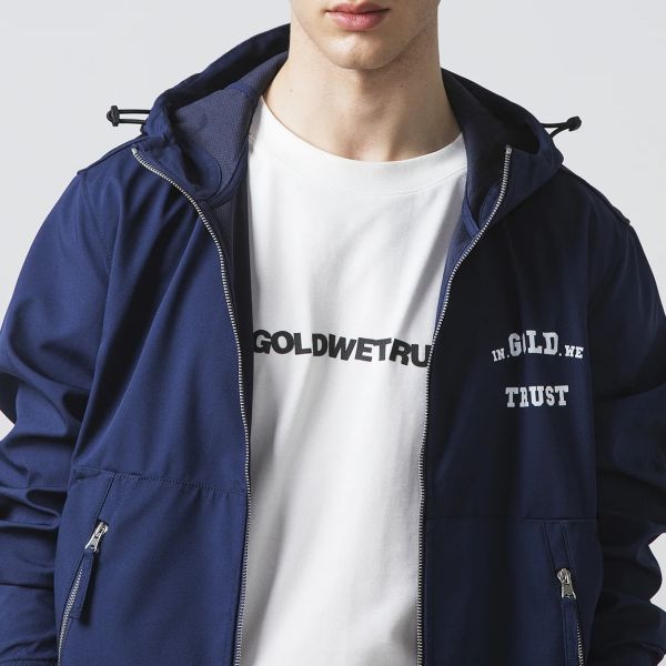 In Gold We Trust The Gift Softshell Jas Navy