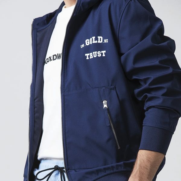 In Gold We Trust The Gift Softshell Jas Navy
