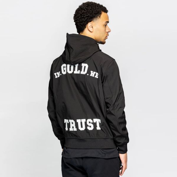 In Gold We Trust The Gift Softshell Jas Zwart