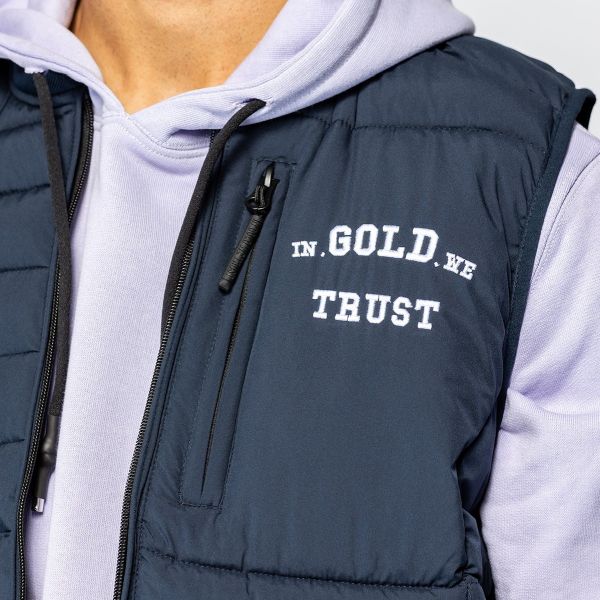 In Gold We Trust The Glory Bodywarmer Blauw