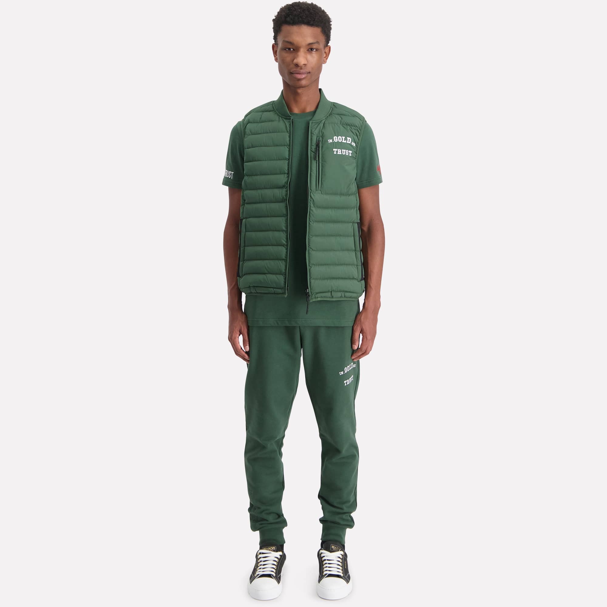 In Gold We Trust The Glory Bodywarmer Donker Groen