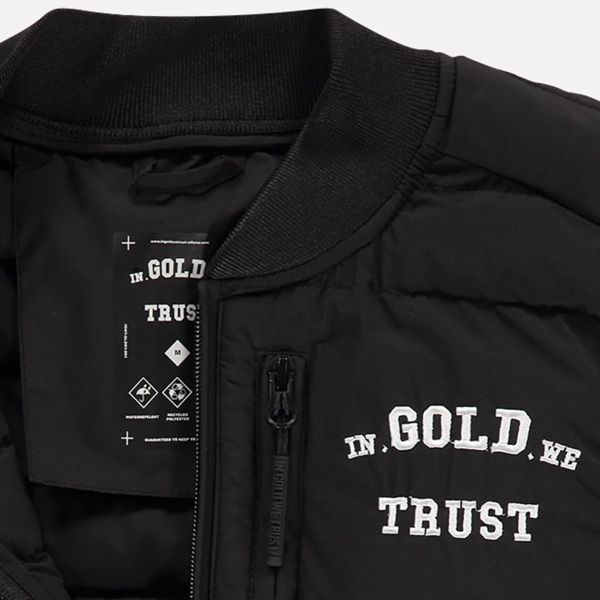 In Gold We Trust The Glory Bodywarmer Zwart