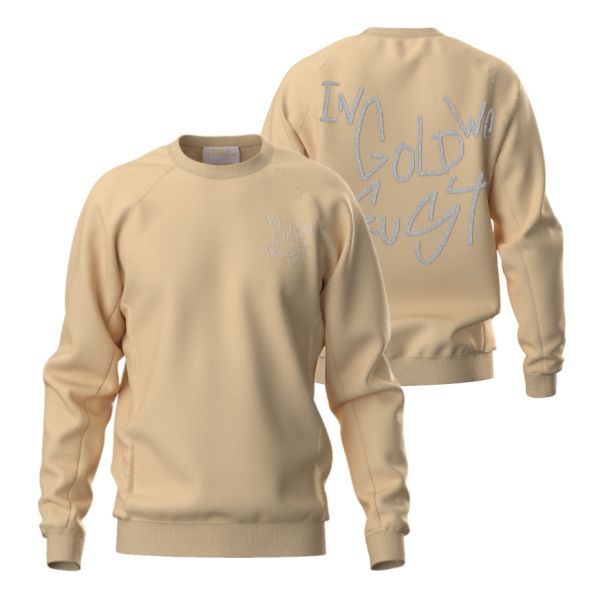 In Gold We Trust The Houston Sweater Licht Geel