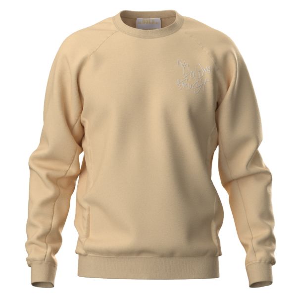 in gold we trust the houston sweater licht geel