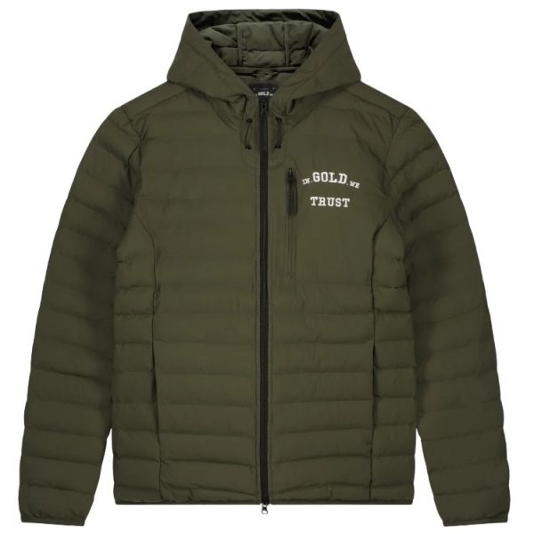 in gold we trust the k1 jas donker groen