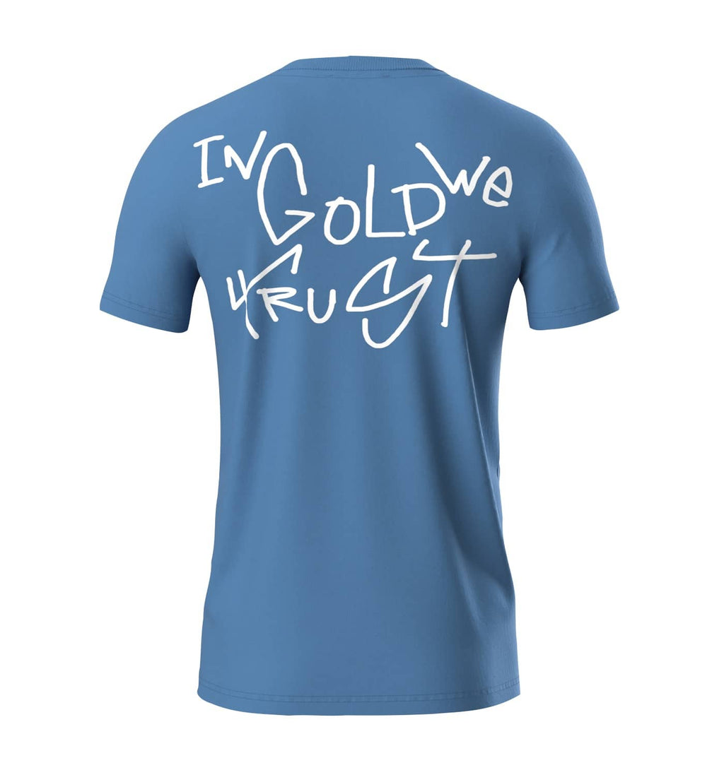 In Gold We Trust The Koston T-shirt Blauw IGWTT-053