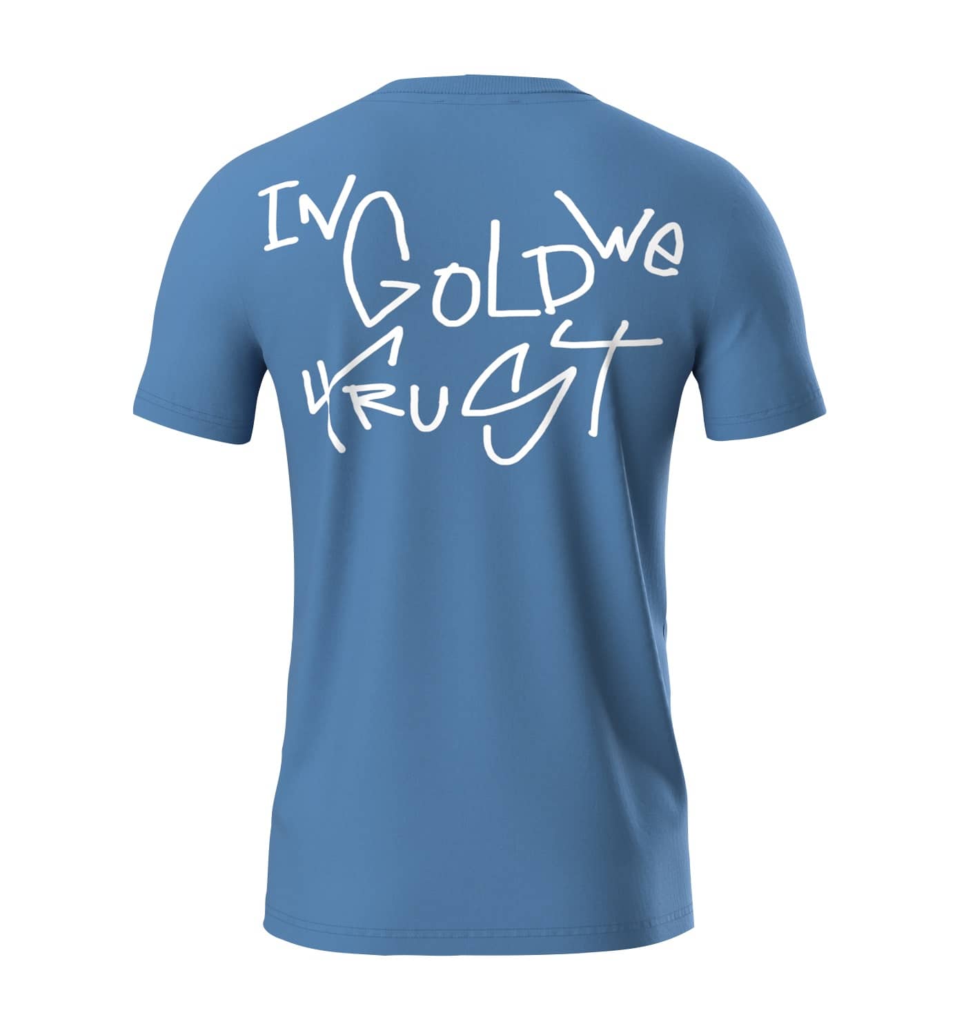 In Gold We Trust The Koston T-shirt Blauw IGWTT-053
