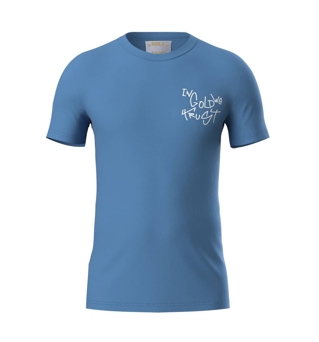In Gold We Trust The Koston T-shirt Blauw IGWTT-053