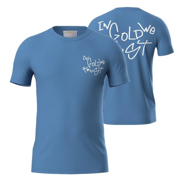 In Gold We Trust The Koston T-shirt Blauw
