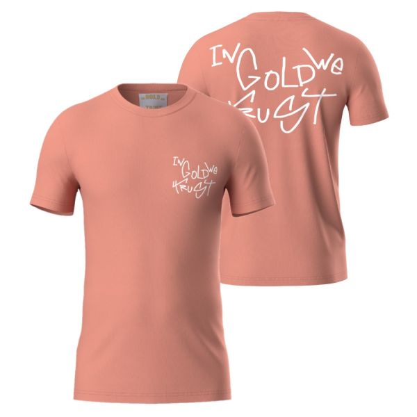 In Gold We Trust The Koston T-shirt Donker Peach