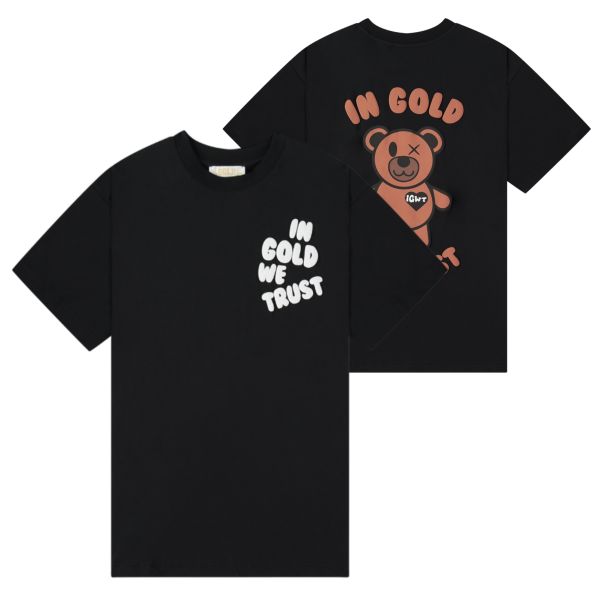 In Gold We Trust The Kush T-shirt Zwart