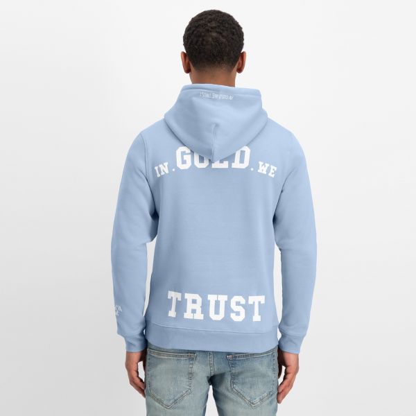 In Gold We Trust The Notorious Hoodie Licht Blauw