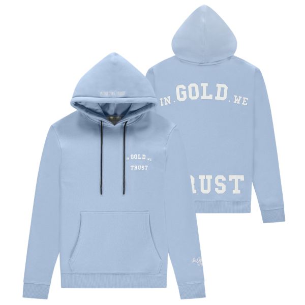 In Gold We Trust The Notorious Hoodie Licht Blauw
