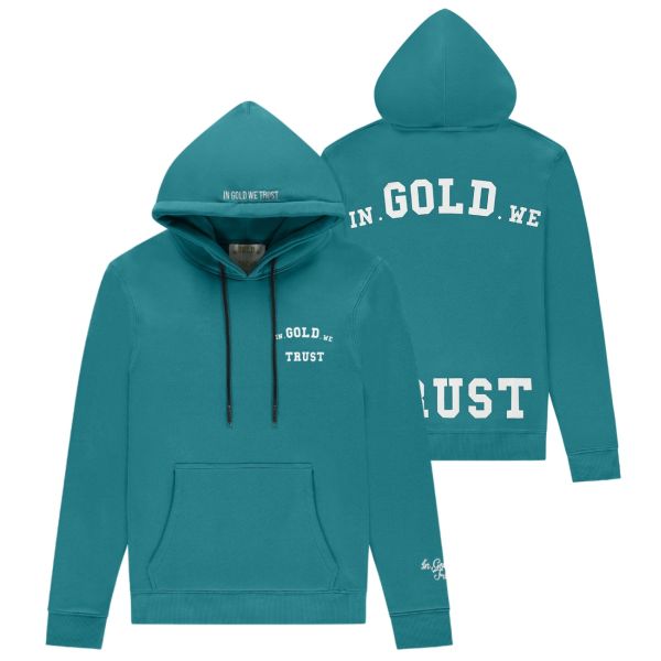In Gold We Trust The Notorious Hoodie Turquoise