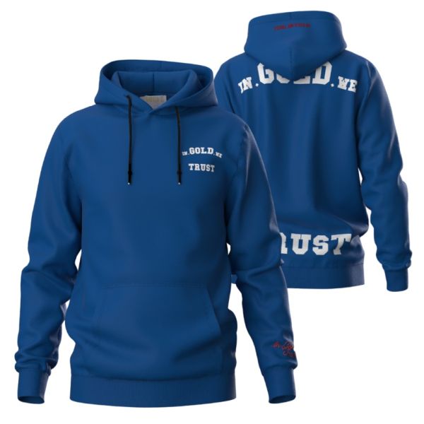 In Gold We Trust The Notorious Hoodie Blauw