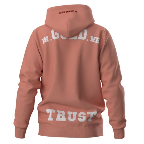 In Gold We Trust The Notorious Hoodie Donker Peach
