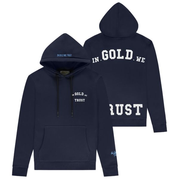 In Gold We Trust The Notorious Hoodie Navy