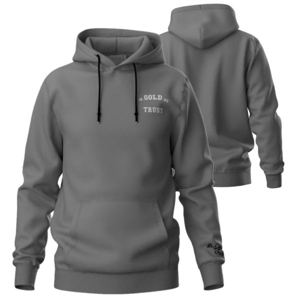 In Gold We Trust The Notorious Light Hoodie Antraciet