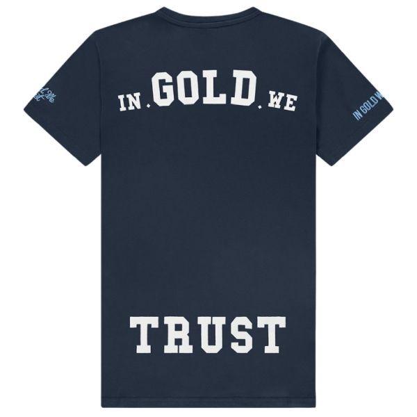 In Gold We Trust The Pusha T-shirt Navy