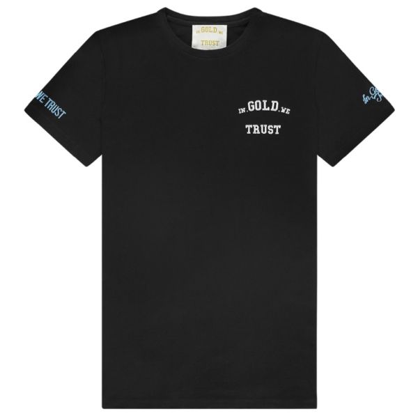 In Gold We Trust The Pusha T-shirt Zwart