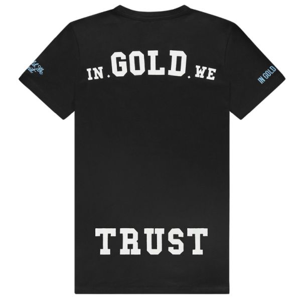 In Gold We Trust The Pusha T-shirt Zwart