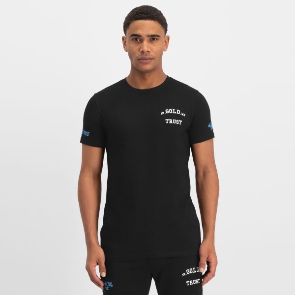 In Gold We Trust The Pusha T-shirt Zwart