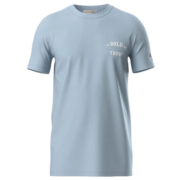 In Gold We Trust The Pusha Light T-shirt Baby Blauw