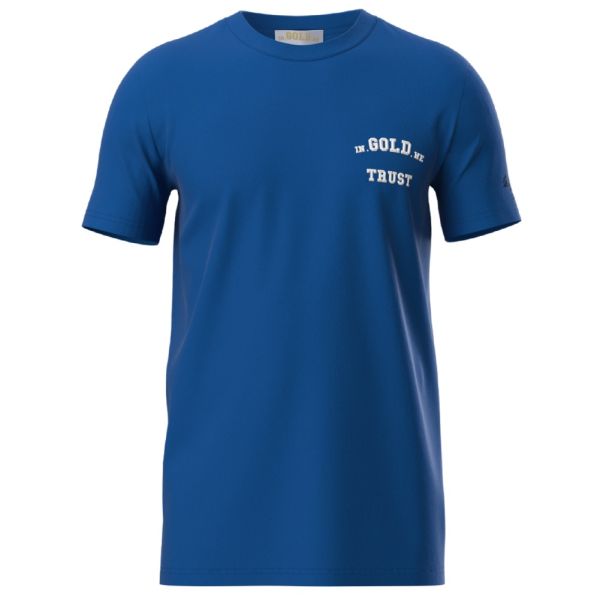 In Gold We Trust The Pusha Light T-shirt Blauw