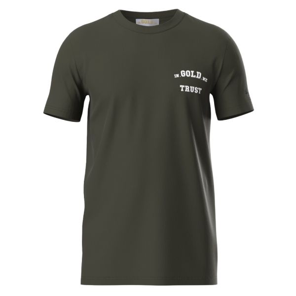 in gold we trust the pusha light t-shirt donker groen 1