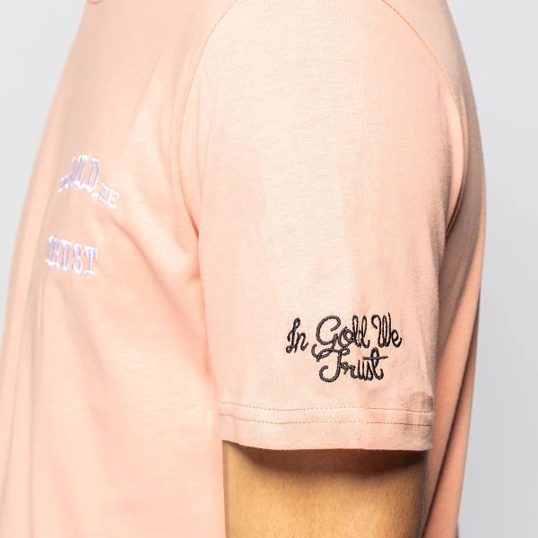 In Gold We Trust The Pusha Light T-shirt Donker Peach