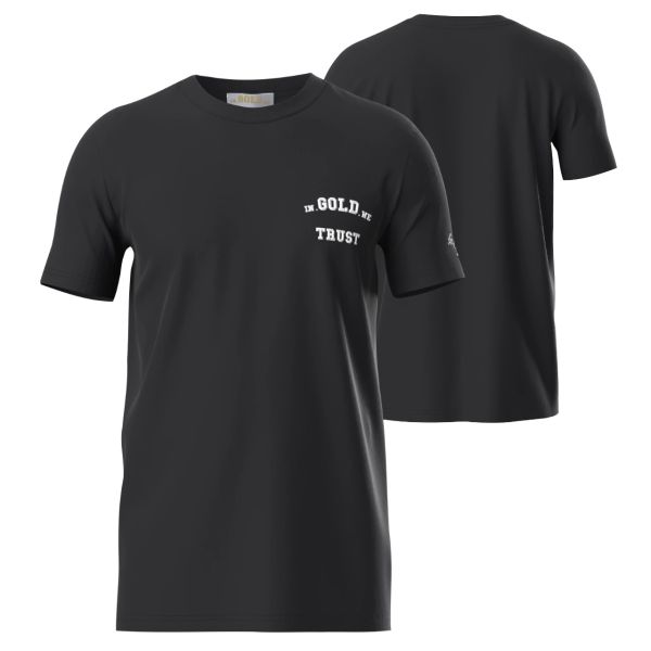 In Gold We Trust The Pusha Light T-shirt Zwart