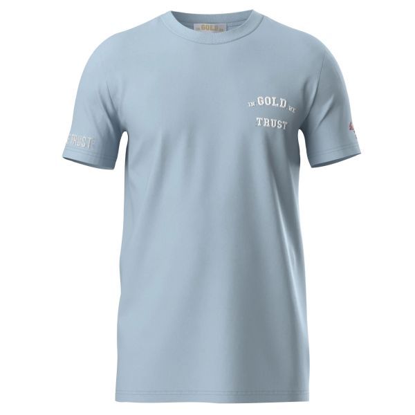 In Gold We Trust The Pusha Light T-shirt Baby Blauw