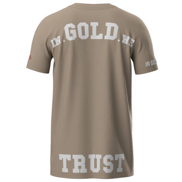 In Gold We Trust The Pusha T-shirt Beige